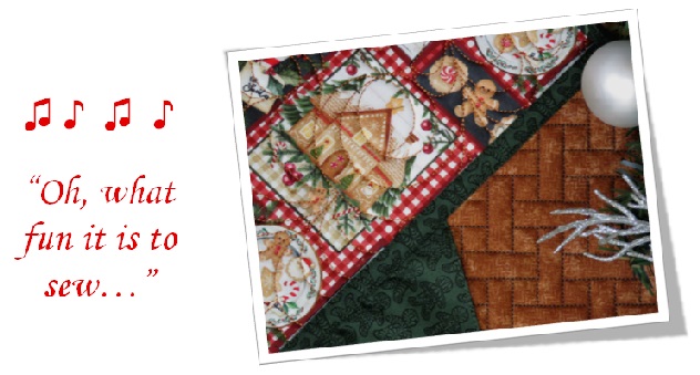Gingerbread Placemats kit by Rumpled Quilt Skins