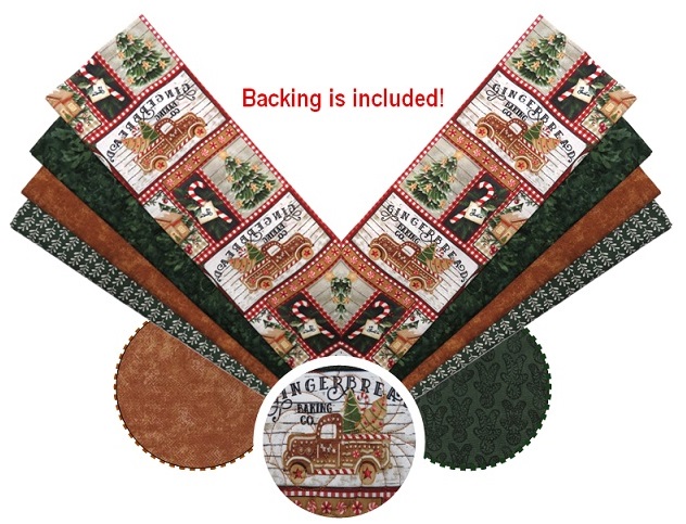 Gingerbread Placemats kit by Rumpled Quilt Skins