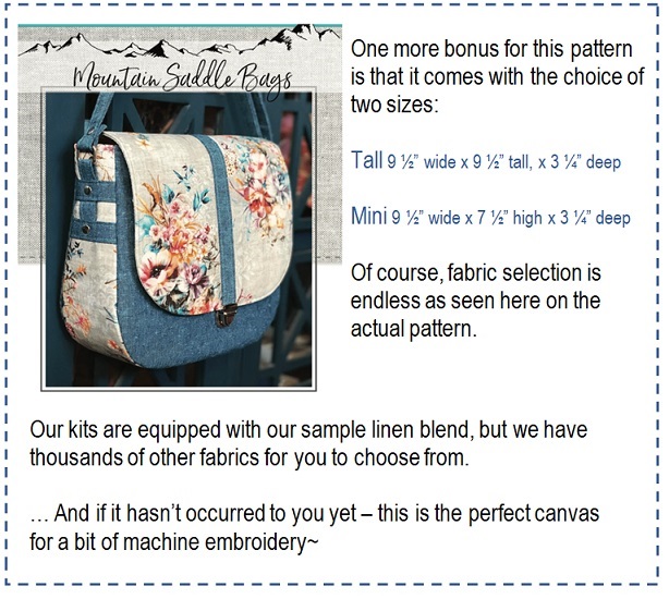 Mountain Saddle Bag Pattern