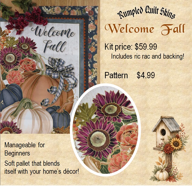 Welcome Fall kit by Rumpled Quilt Skins